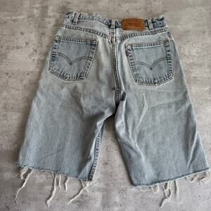 Levi's Washed Light Blue Cut-Off Denim Shorts